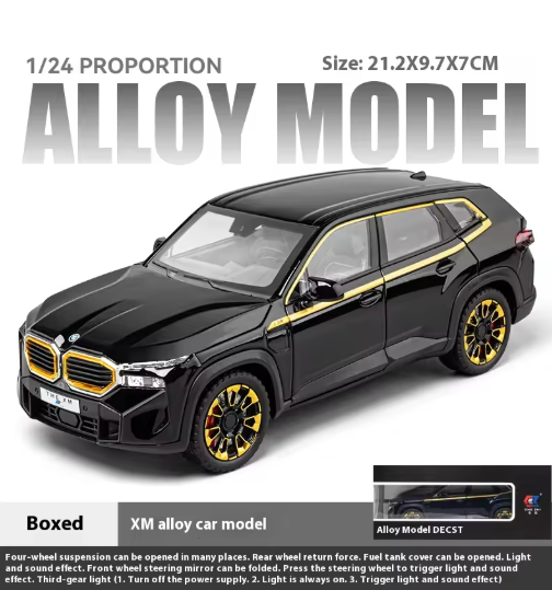 1:24 BMW XM Diecast Alloy Model Car | Metal Body | Luxury Performance SUV | Opening Doors | Collector Model