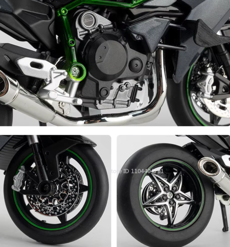 1:9 Scale Kawasaki Ninja H2R Diecast Model Bike – Premium Alloy Collectible Motorcycle alternate view