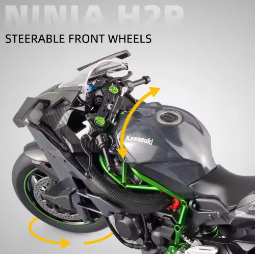 1:9 Scale Kawasaki Ninja H2R Diecast Model Bike – Premium Alloy Collectible Motorcycle view 3