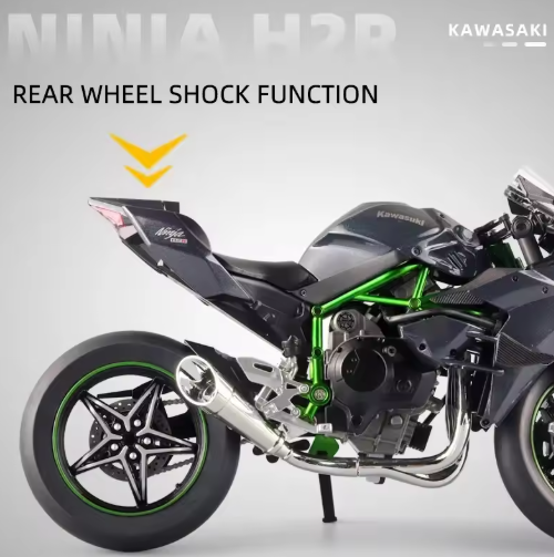 1:9 Scale Kawasaki Ninja H2R Diecast Model Bike – Premium Alloy Collectible Motorcycle view 4