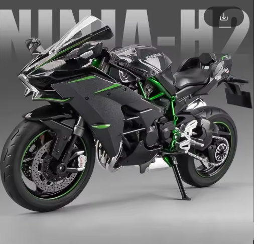 1:9 Scale Kawasaki Ninja H2R Diecast Model Bike – Premium Alloy Collectible Motorcycle view 8