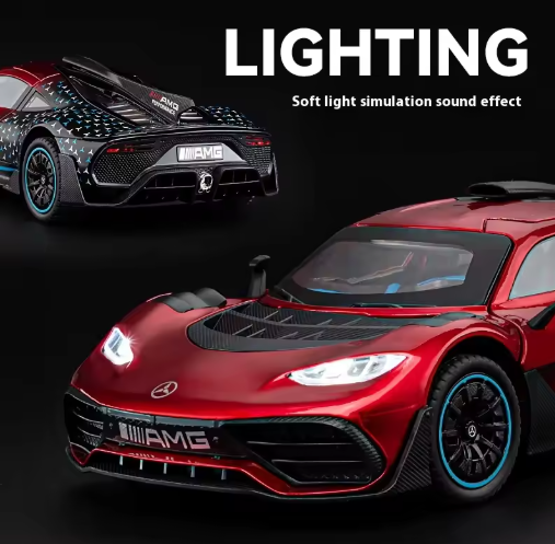 Mercedes AMG ONE 1:24 Scale Diecast Model Car Hypercar Metal Toy with Light & Sound view 7