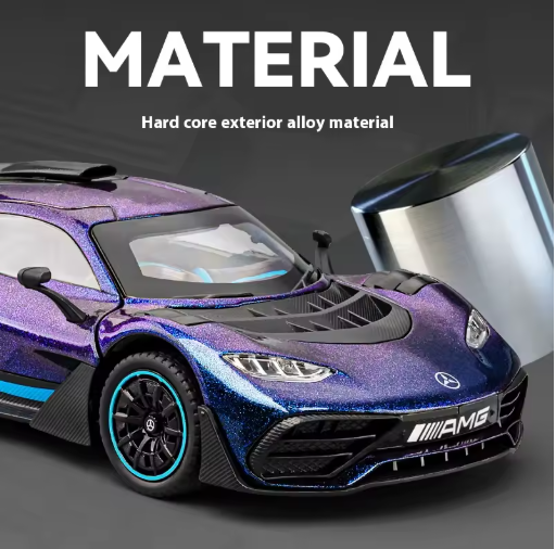 Mercedes AMG ONE 1:24 Scale Diecast Model Car Hypercar Metal Toy with Light & Sound view 8