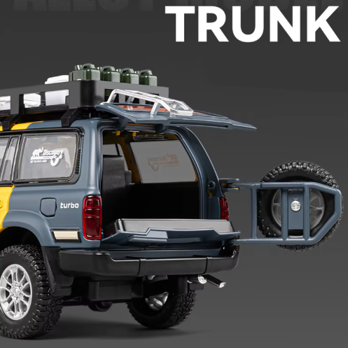 Toyota Land Cruiser LC80 Official Licensed 1:24 Scale Diecast Model Car Metal SUV Toy with Light & Sound view 4
