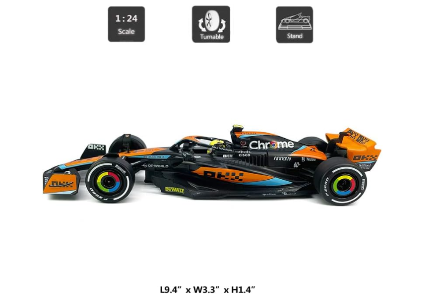 1:24 McLaren MCL60 2023 Formula 1 Racing Team – Official McLaren Licensed Product | CCA view 12