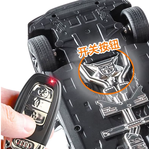 1:18 Audi RS7 Sportback Key Remote Control Version Official Licensed Diecast Metal Model Car with Lights & Sound view 4