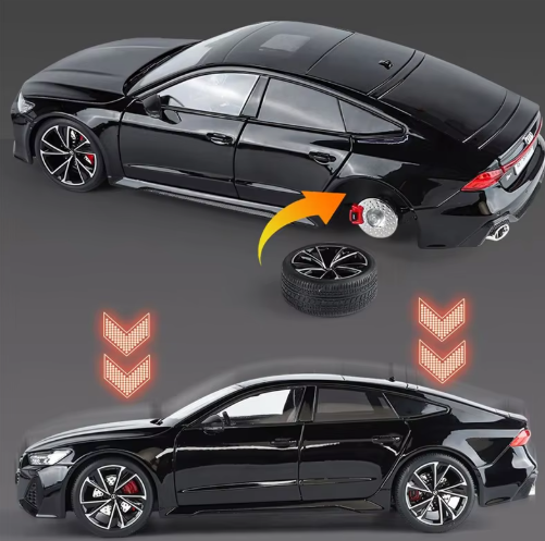 1:18 Audi RS7 Sportback Key Remote Control Version Official Licensed Diecast Metal Model Car with Lights & Sound view 11