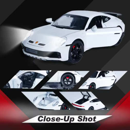 1:22 Scale Porsche 911 Diecast Sports Car view 5