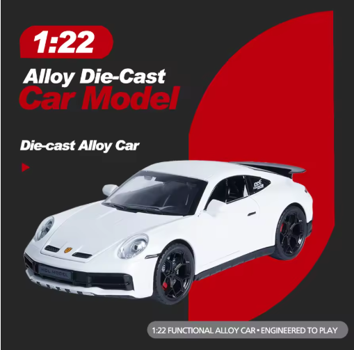 1:22 Scale Porsche 911 Diecast Sports Car view 7