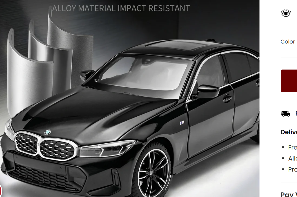 BMW 3 Series 325Li 1:24 Scale Officially Licensed Diecast Model Car with Detailed Interior view 9