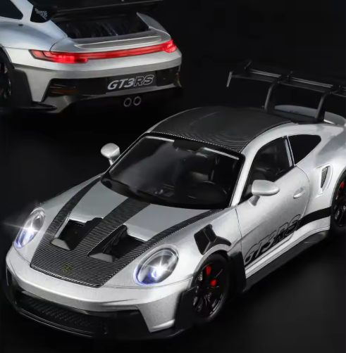 1:24 Scale Porsche 911 GT3 RS 992 Rexy Roxy Racing Livery Diecast Model Car view 7