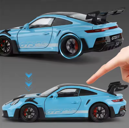 1:24 Scale Porsche 911 GT3 RS 992 Rexy Roxy Racing Livery Diecast Model Car view 8