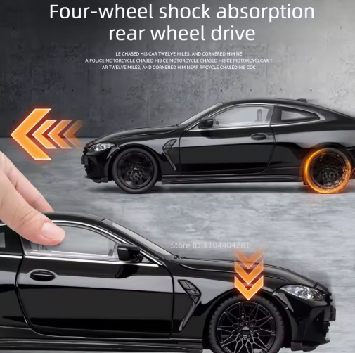 1:24 Scale BMW M4 Competition Officially Licensed Diecast Model Car view 5