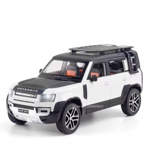 1:24 Scale Land Rover Defender Diecast Model Car | Metal Body Collectible Car | Detailed SUV Model