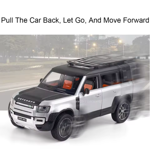 1:24 Scale Land Rover Defender Diecast Model Car | Metal Body Collectible Car | Detailed SUV Model view 4