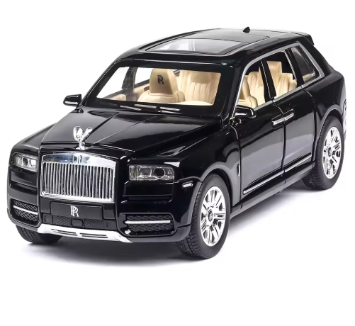 1:24 Scale Rolls Royce Cullinan Diecast Model Car with Smoke | Metal Body | Luxury Collectible Car