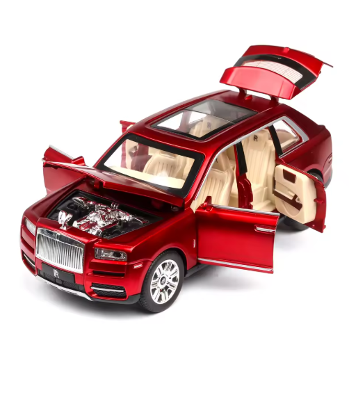 1:24 Scale Rolls Royce Cullinan Diecast Model Car with Smoke | Metal Body | Luxury Collectible Car view 3