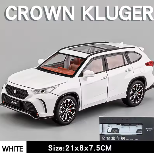 1:24 Scale Toyota Crown Kluger Diecast Model Car | Metal Body | Collectible Car Model