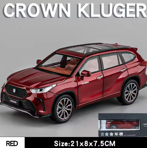 1:24 Scale Toyota Crown Kluger Diecast Model Car | Metal Body | Collectible Car Model view 3