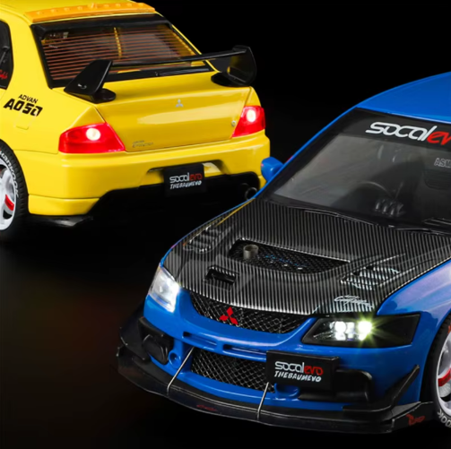 1:24 Mitsubishi Lancer Evolution IX Modified Diecast Model Car – Metal Body, Detailed Interior, Opening Doors – Collectible Display Car view 7