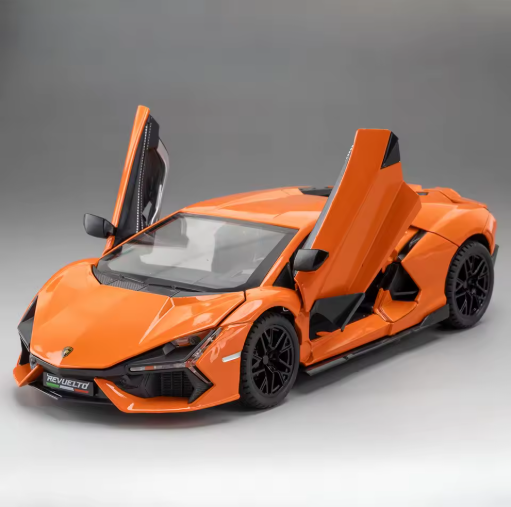 Lamborghini Revuelto Toy Car, 1/24 Diecast Model Car with Sound, Light and Pullback, Collector Model Car, Gift for Children with Smoke Feature view 11