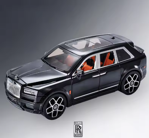 1:20 Scale Rolls Royce Cullinan Diecast Car Model Alloy Luxury SUV Toy with Light Sound Pull Back Open Doors for Kids & Collectors view 13