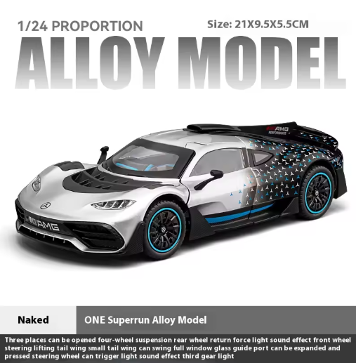 Mercedes AMG ONE 1:24 Scale Diecast Model Car Hypercar Metal Toy with Light & Sound view 12